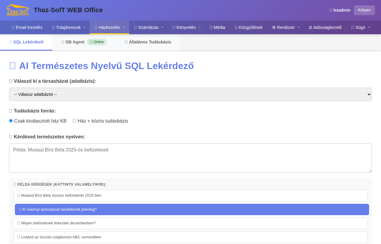 Thaz-SofT AI email asszisztens — válaszjavaslat generálás